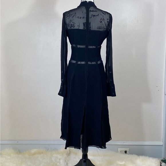 Proenza Schouler Textured Viscose Chiffon Dress size 8 - Picture 6 of 14